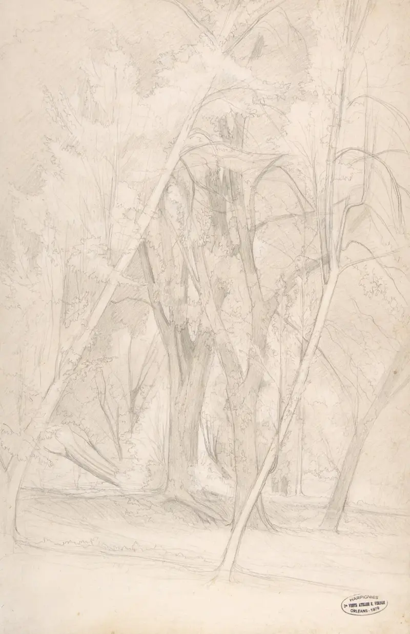 Skogsinteriör av Henri-Joseph Harpignies