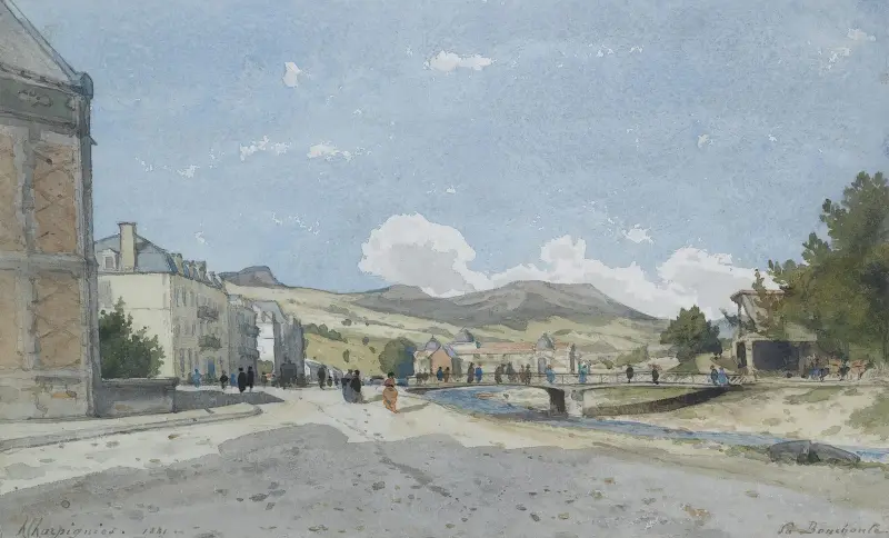 La Bourboule av Henri-Joseph Harpignies