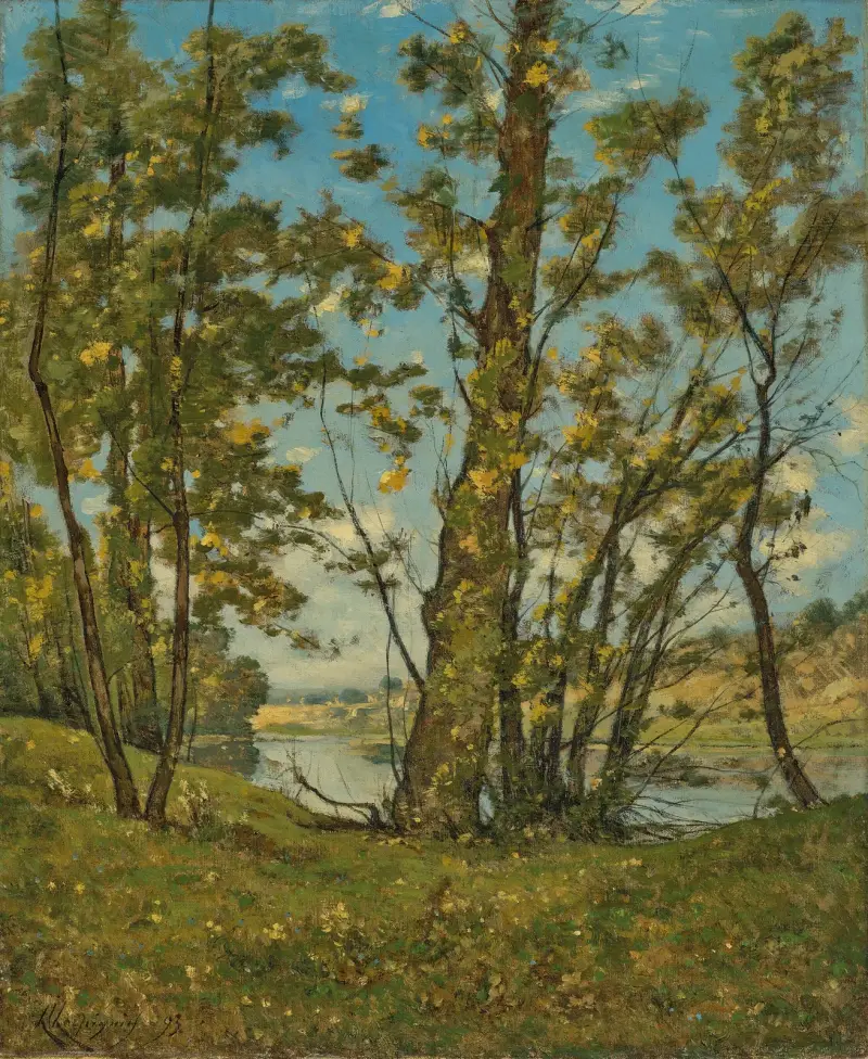 Loire vid Bonny av Henri-Joseph Harpignies