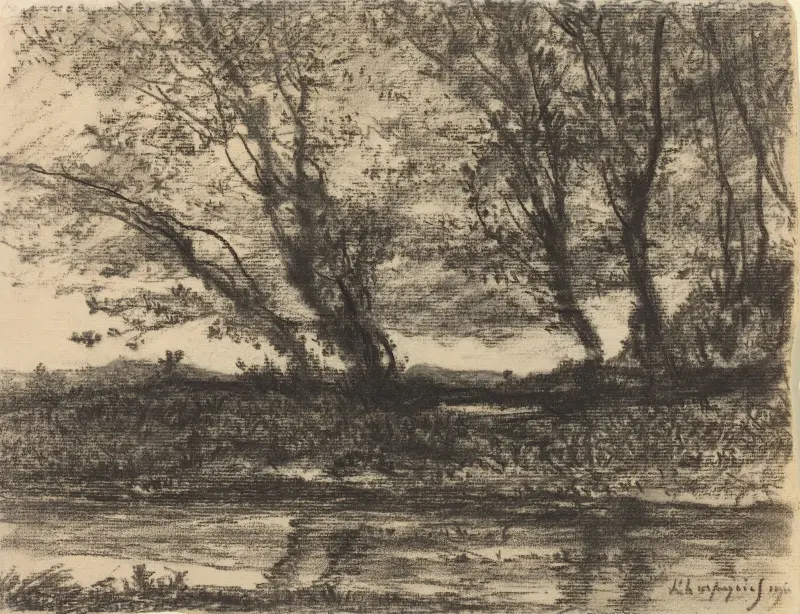Landskap av Henri-Joseph Harpignies