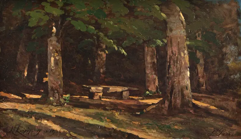 Die Bank von Henri-Joseph Harpignies