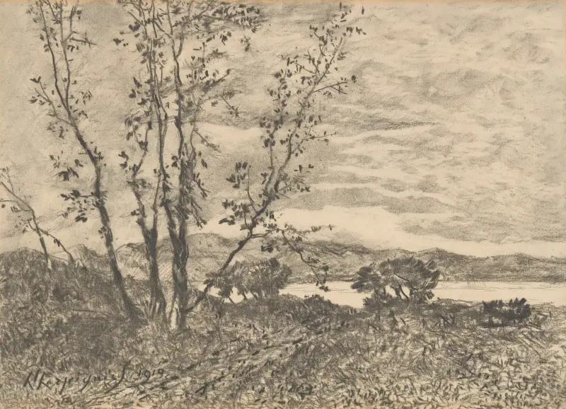 Le Cap Martin av Henri-Joseph Harpignies