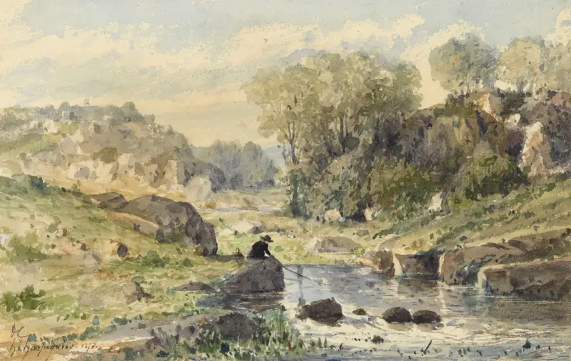 Rybář, Henri-Joseph Harpignies