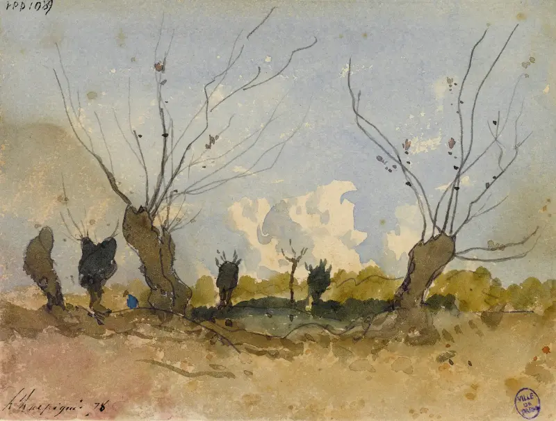 Les Saules von Henri-Joseph Harpignies