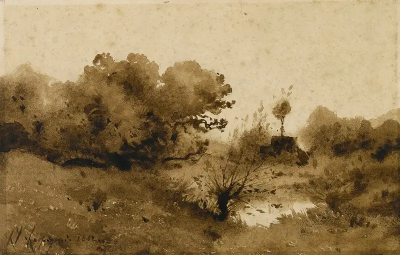 Mare av Henri-Joseph Harpignies