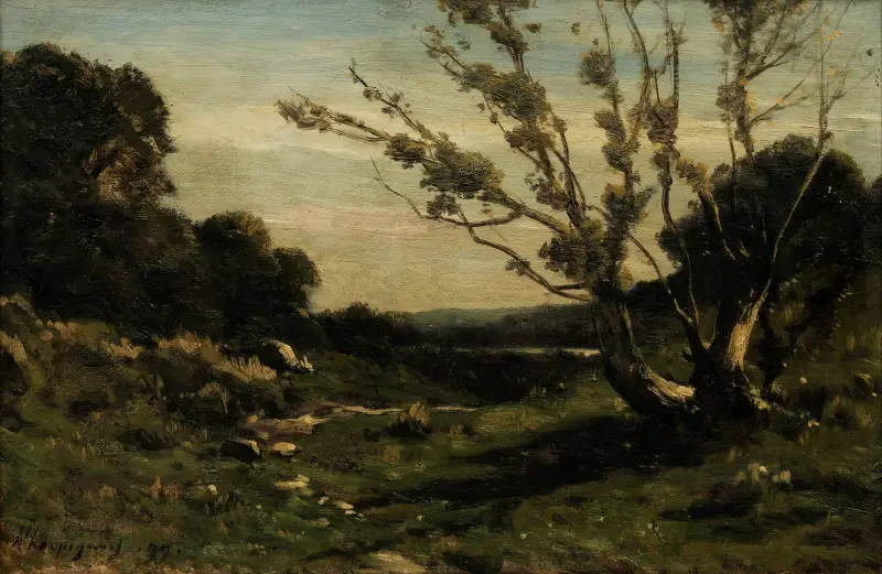 Morgon i Nièvre av Henri-Joseph Harpignies