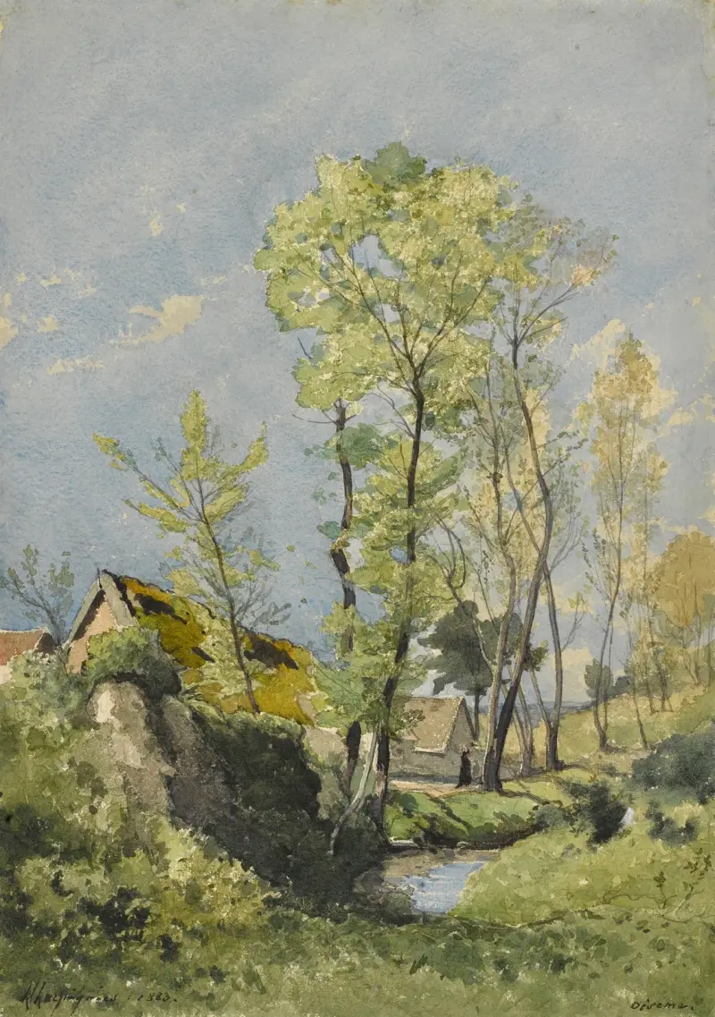 Landskap av Henri-Joseph Harpignies