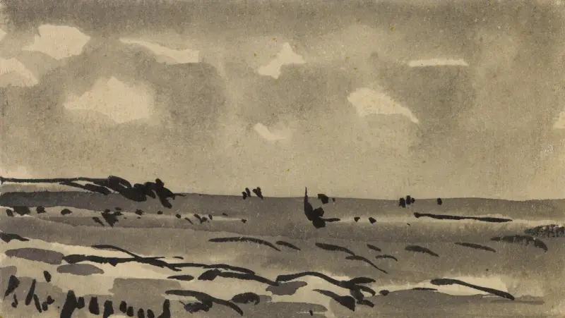 Litet landskap av Henri-Joseph Harpignies