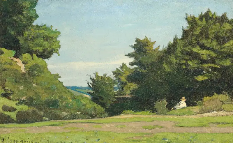Vila på landet av Henri-Joseph Harpignies