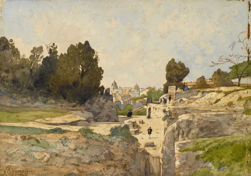 Rom sett från Palatinen av Henri-Joseph Harpignies