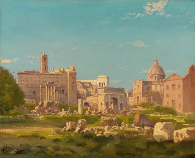 Det romerska forumet av Henri-Joseph Harpignies