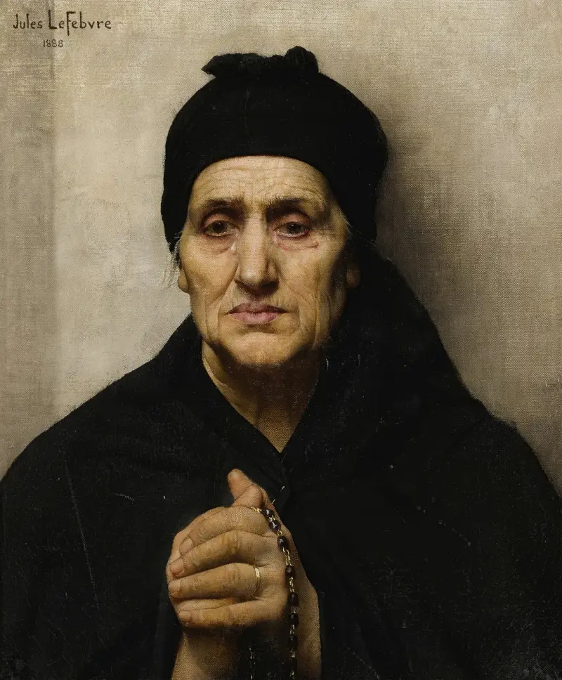 An Elderly Greek Woman av Jules Joseph Lefebvre