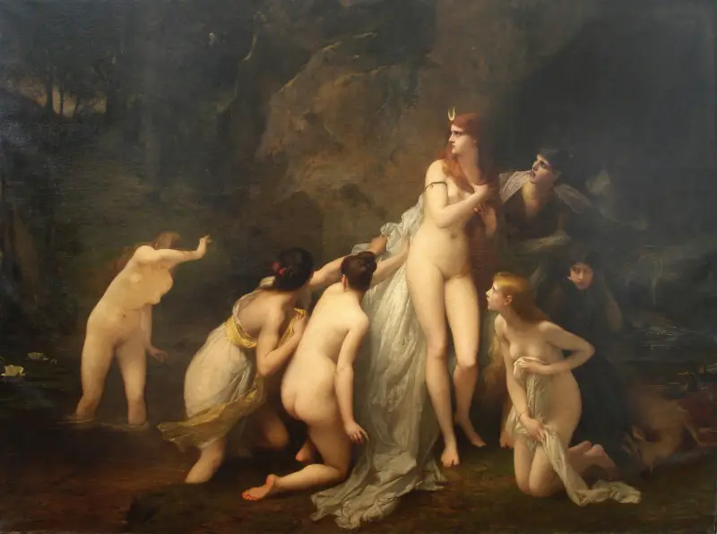 Zaskoczona Diana, Jules Joseph Lefebvre