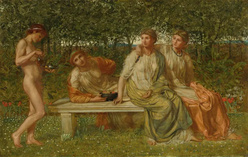 Mramorová lavice, Albert Joseph Moore
