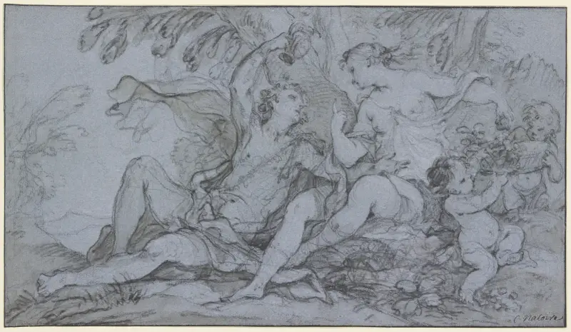 Bacchus and Ariadne av Charles-Joseph Natoire