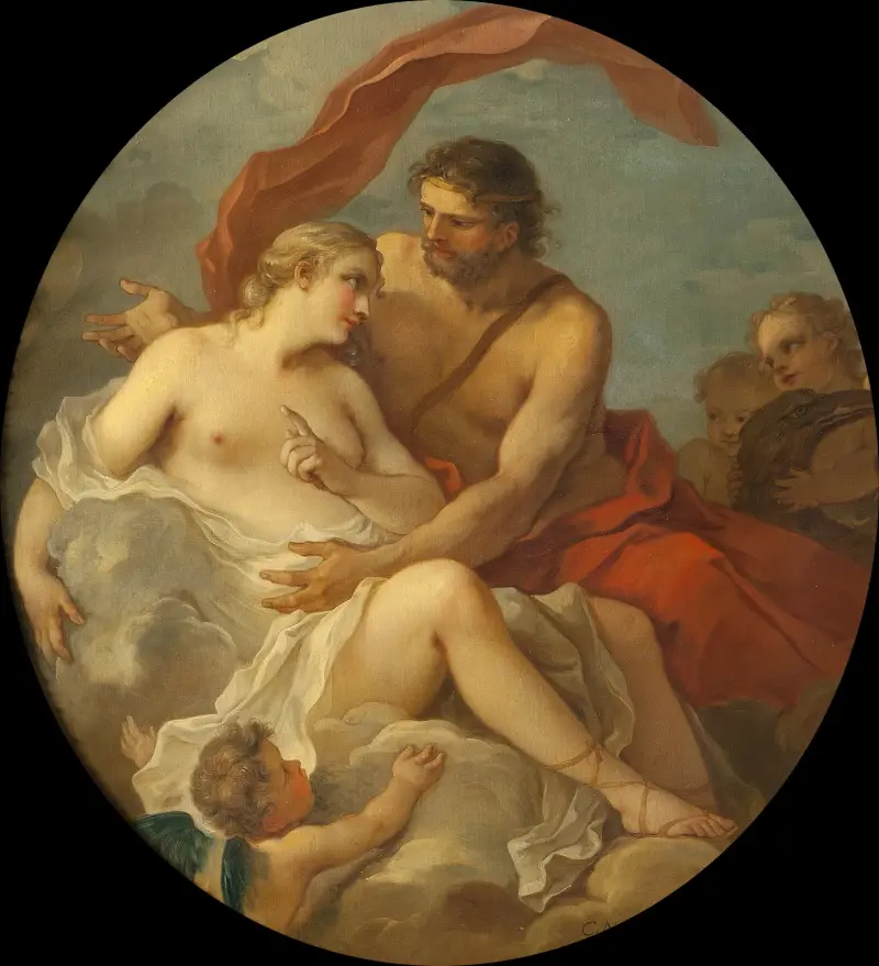 Jupiter and Callisto av Charles-Joseph Natoire