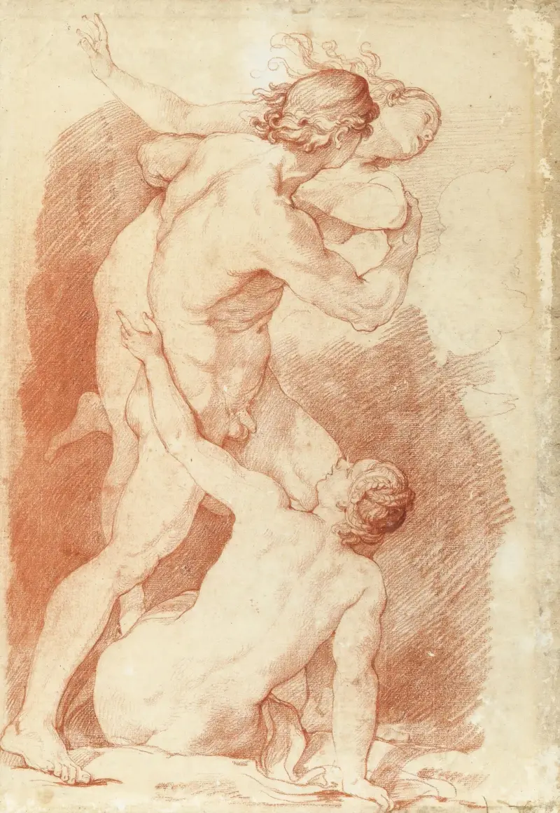 The Abduction Of Helen av Charles-Joseph Natoire