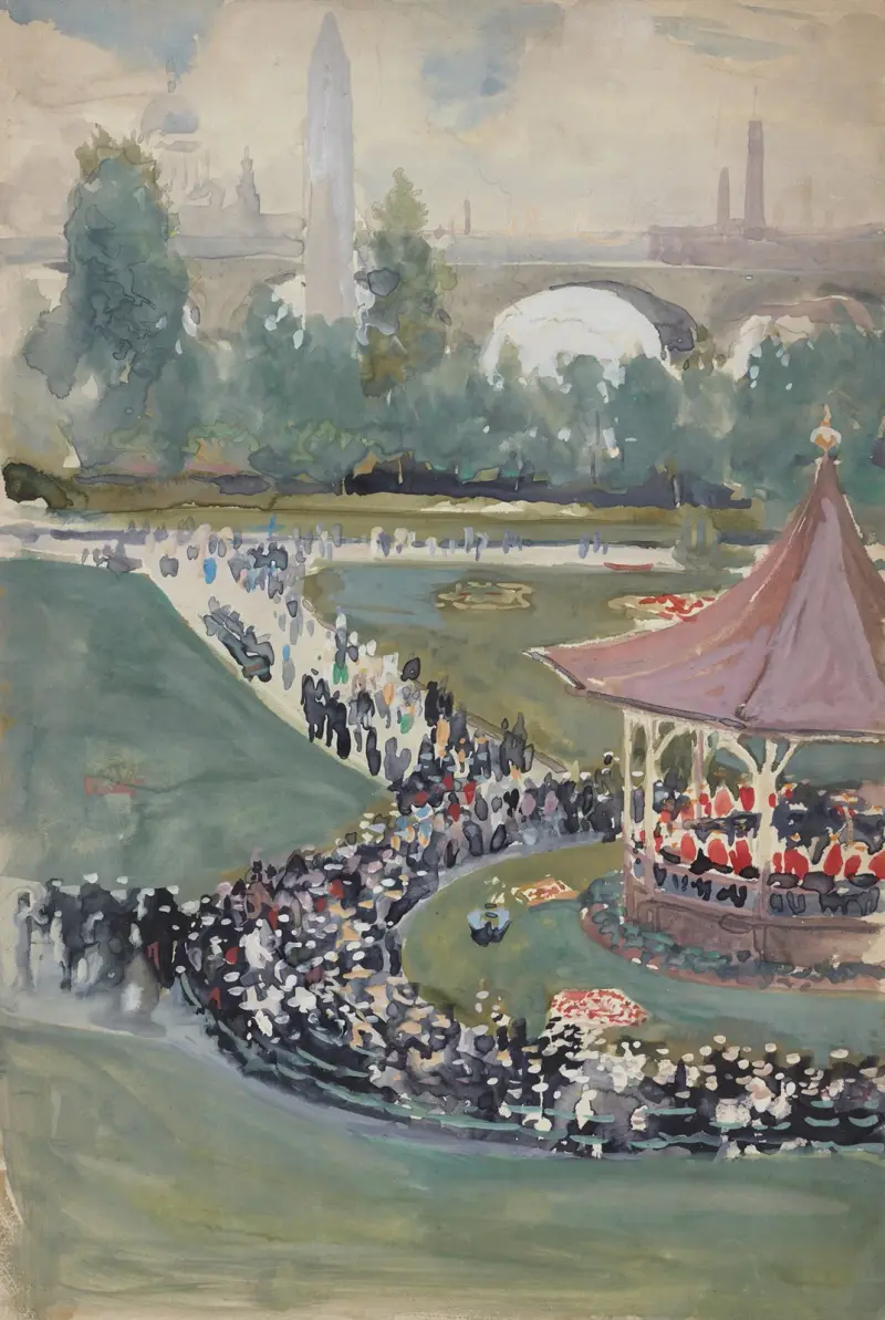 Band concert av Joseph Pennell