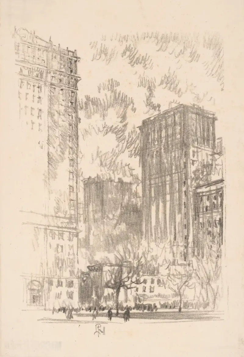 Battery Park von Joseph Pennell