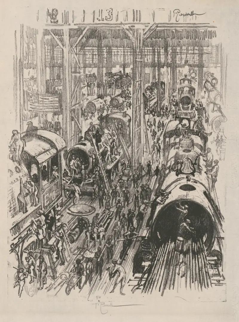 Building engines for the allies av Joseph Pennell
