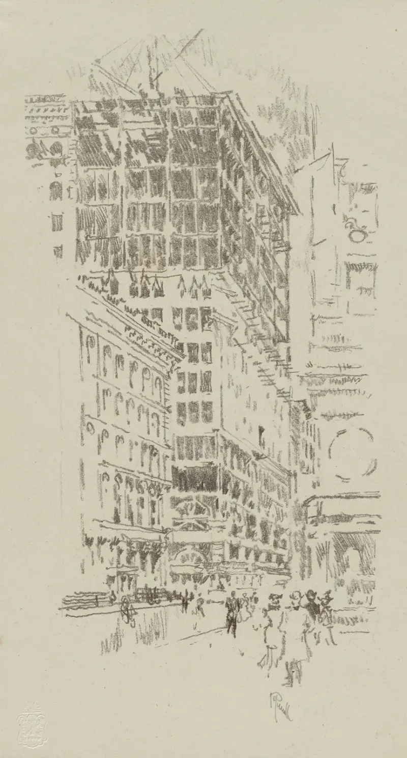 Bygget av byggnaden av Joseph Pennell
