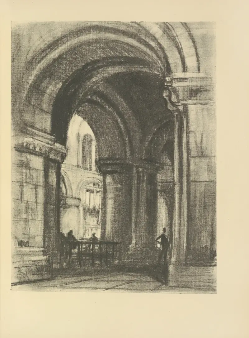 Grundarens grav, St. Bartholomew the Great av Joseph Pennell