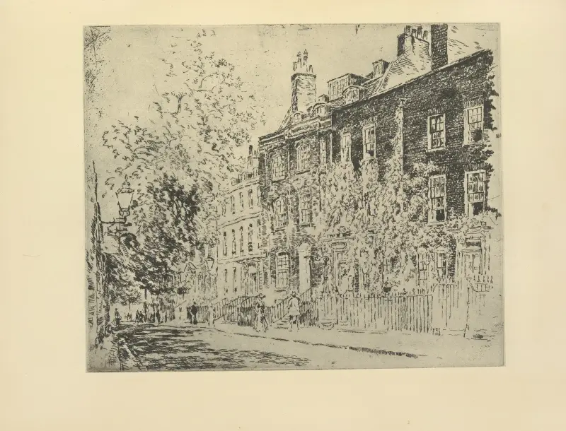 Great College Street av Joseph Pennell