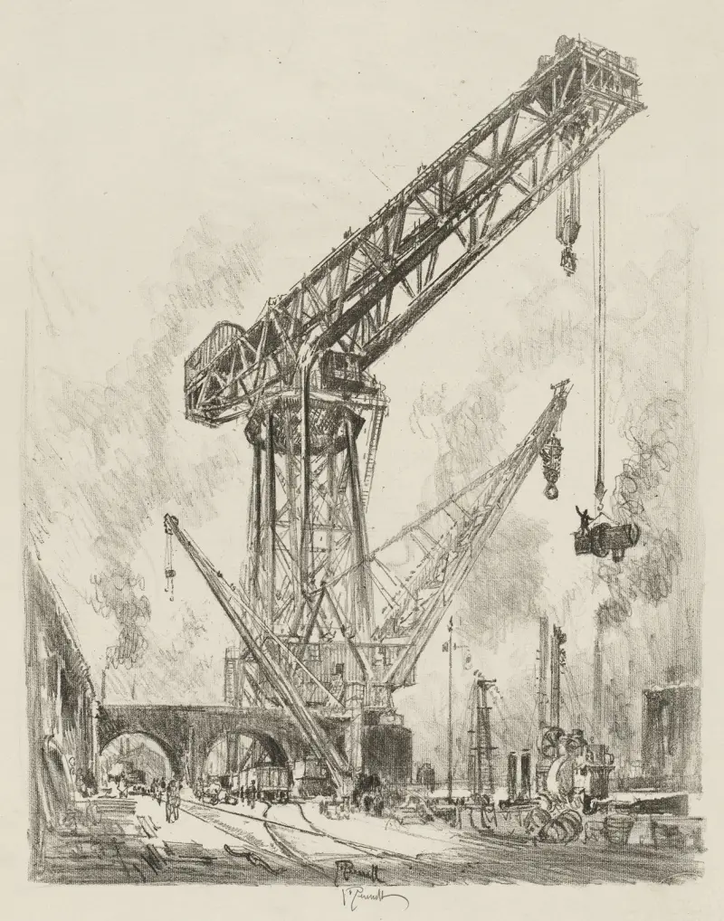 Made in Germany, The Great Crane av Joseph Pennell