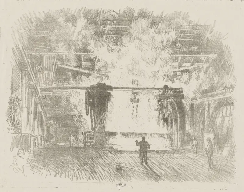 Making Armour-Plate von Joseph Pennell