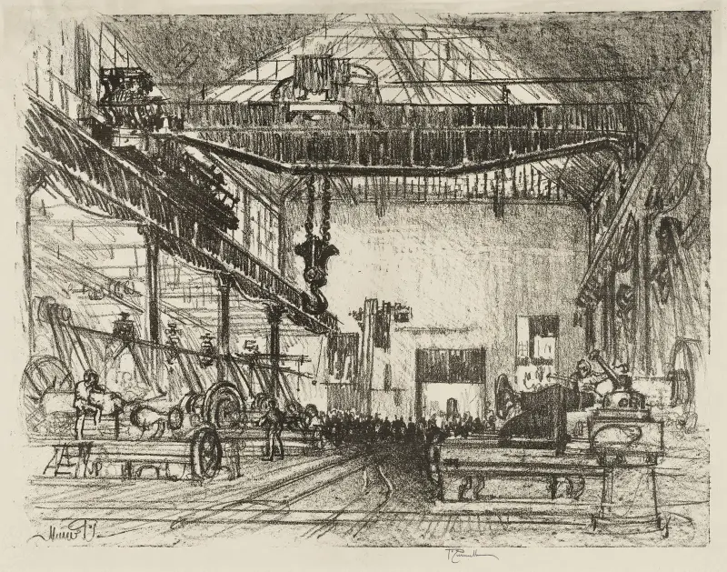 Planing Big Shells av Joseph Pennell