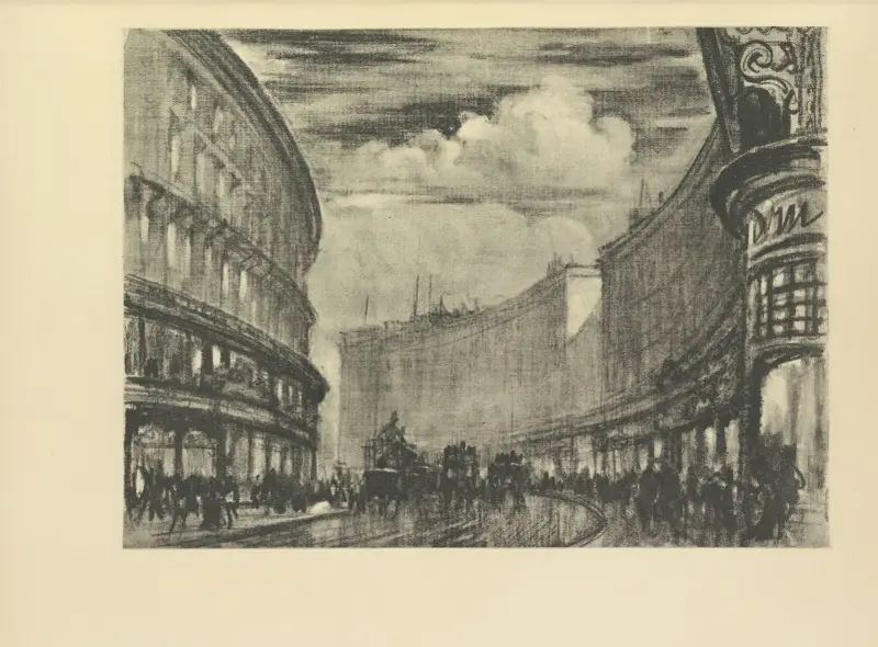 Regent’s Quadrant von Joseph Pennell