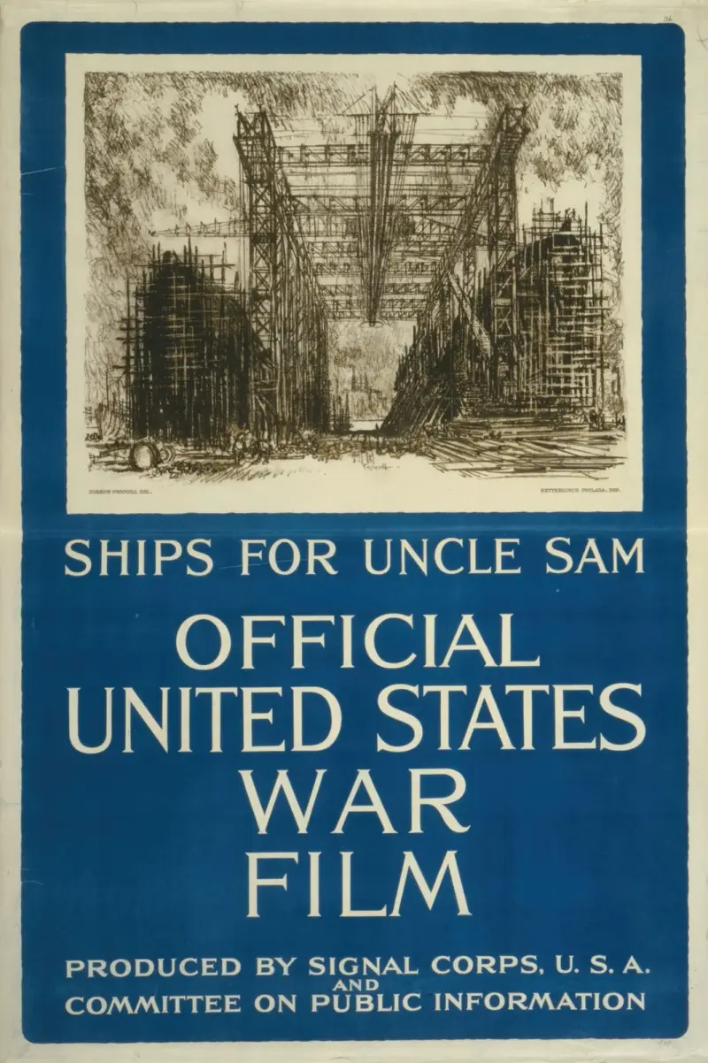 Ships for Uncle Sam–Official United States war film av Joseph Pennell