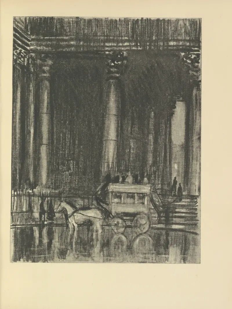 St. Martin’s Porch av Joseph Pennell