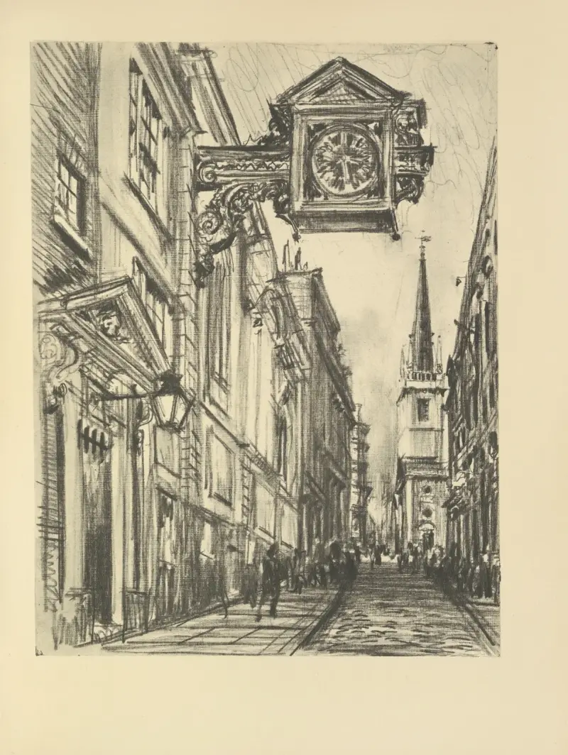 St. Mary-at-Hill av Joseph Pennell