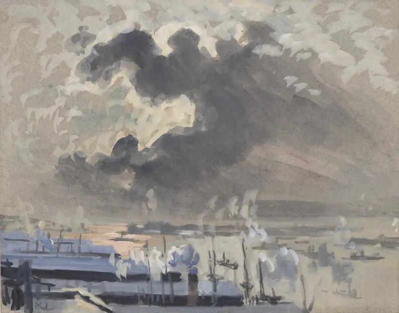 Storms Coming Up von Joseph Pennell