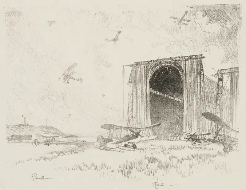 Ballongskjulet av Joseph Pennell