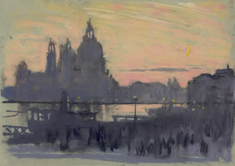 Der goldene Mond von Joseph Pennell