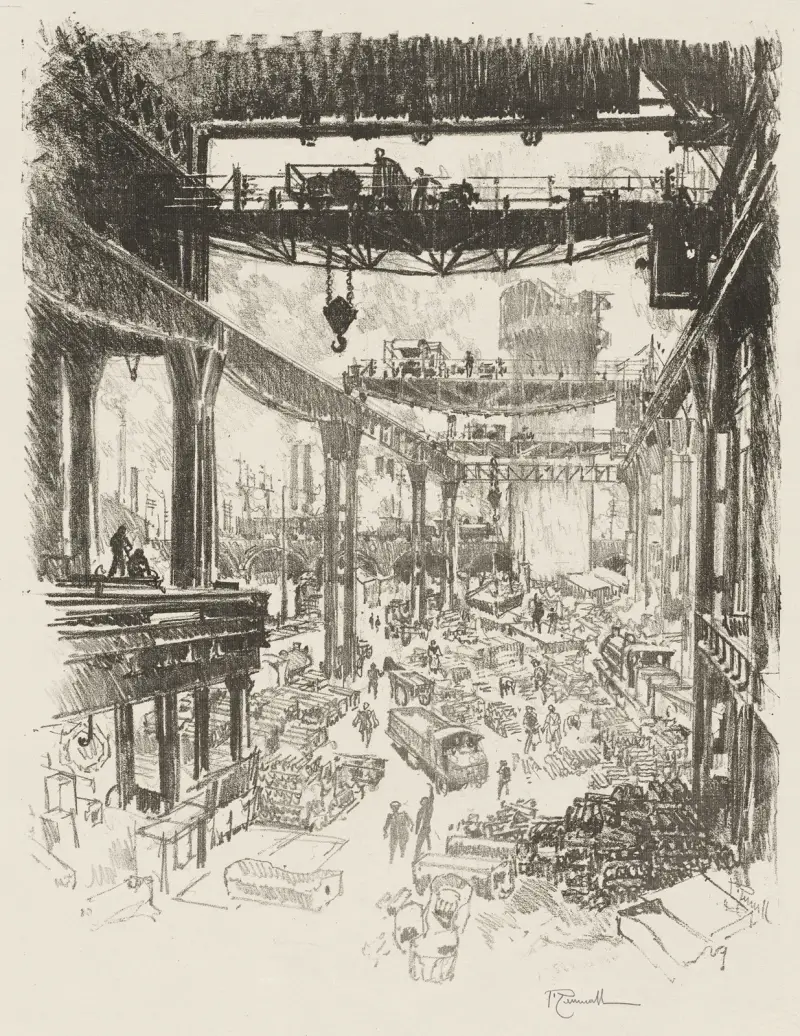 The Great Tower, Pig Iron av Joseph Pennell