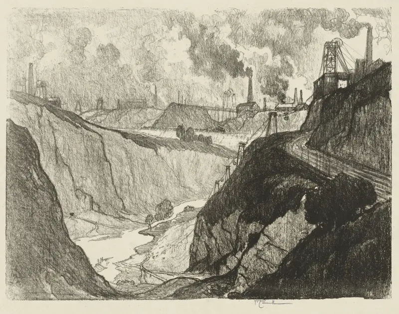 Järngruvan av Joseph Pennell