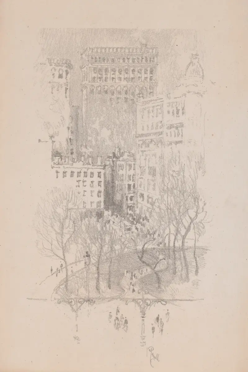 Union Square av Joseph Pennell