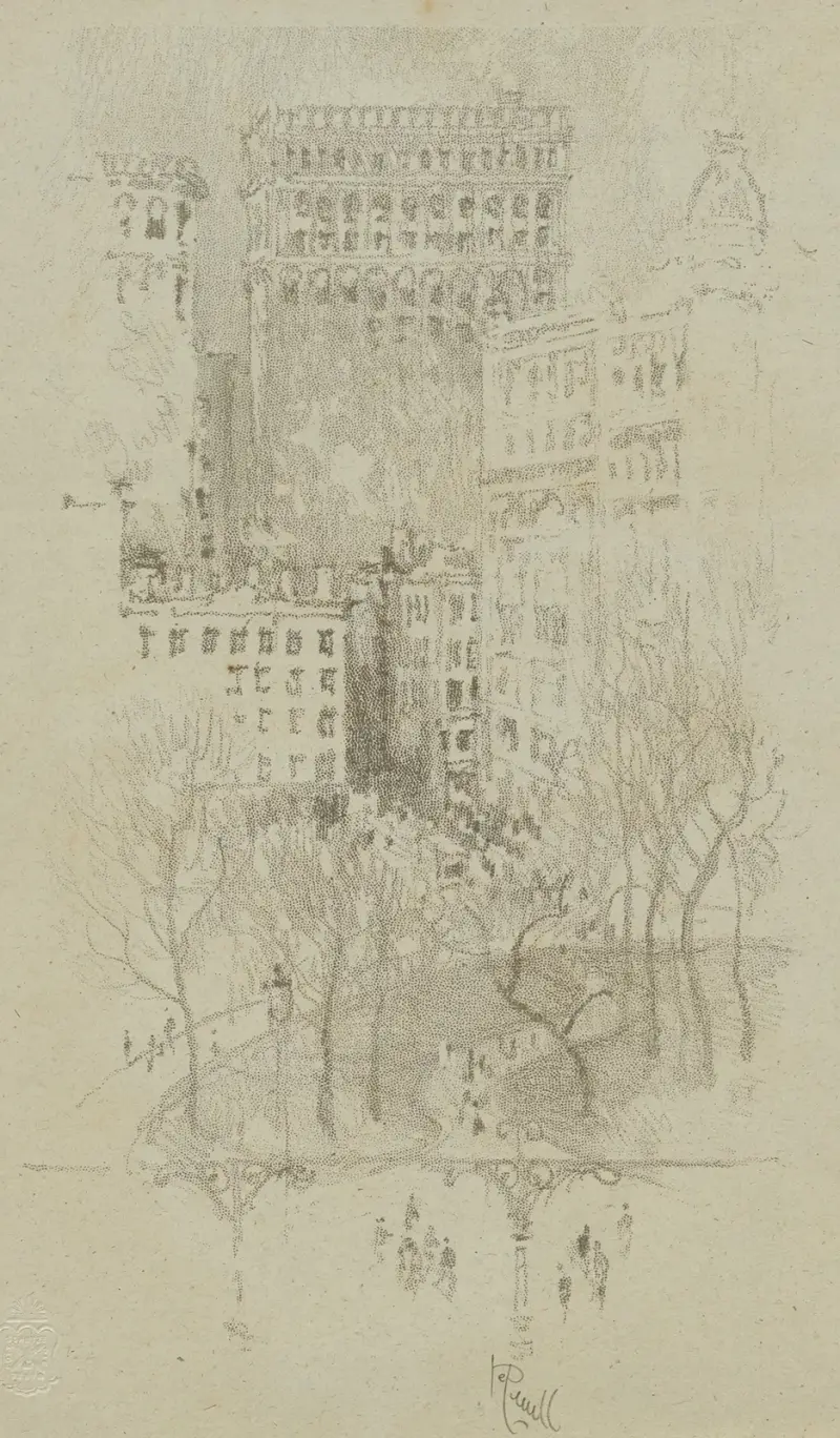 Union Square av Joseph Pennell