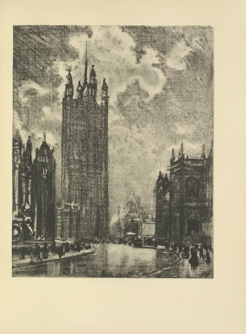 Victoria Tower von Joseph Pennell