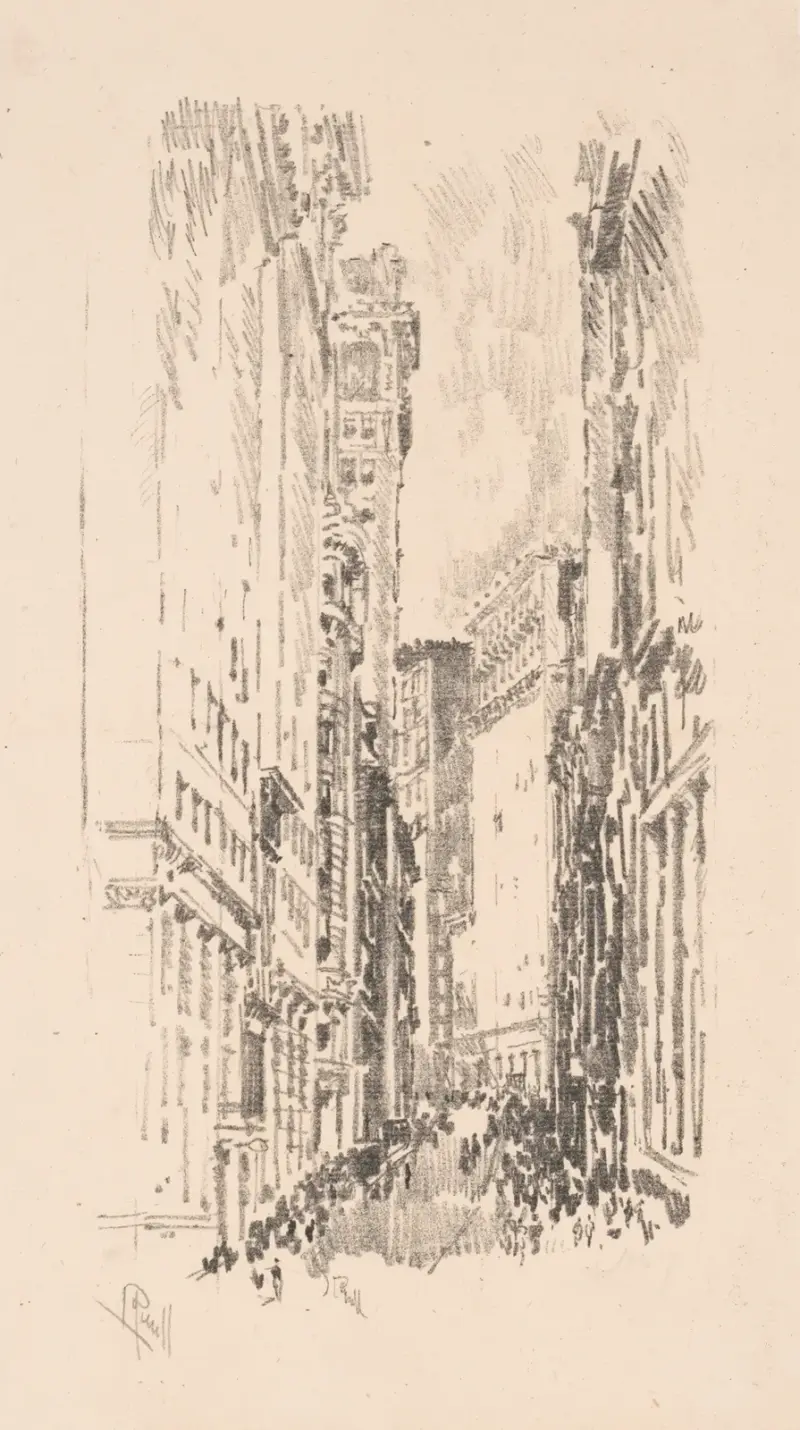 William Street av Joseph Pennell