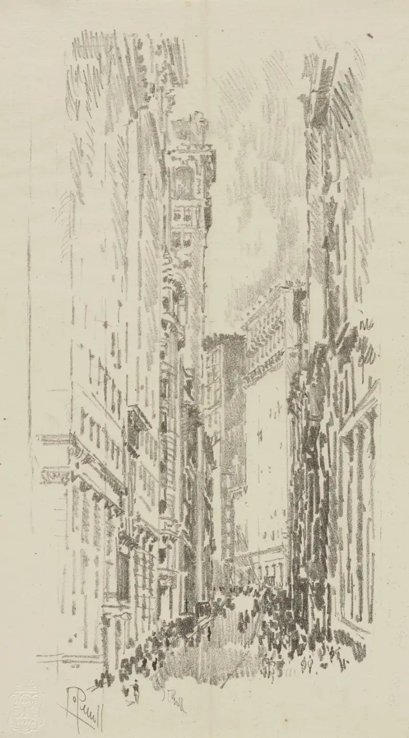 William Street av Joseph Pennell