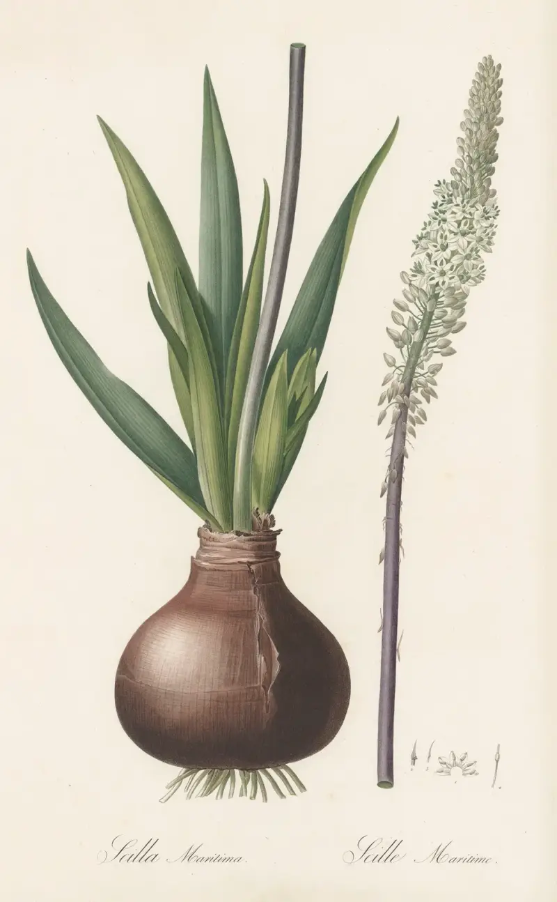 Scilla maritima, Pierre Joseph Redouté