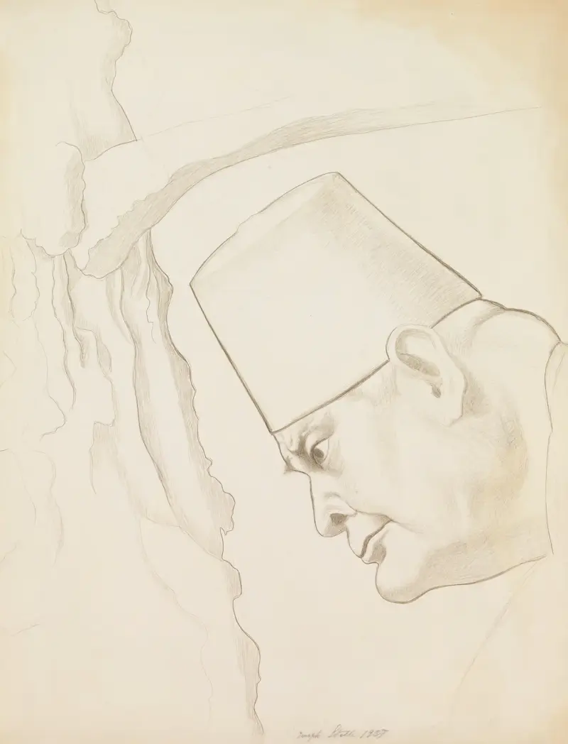 Selbstporträt, 1937 von Joseph Stella