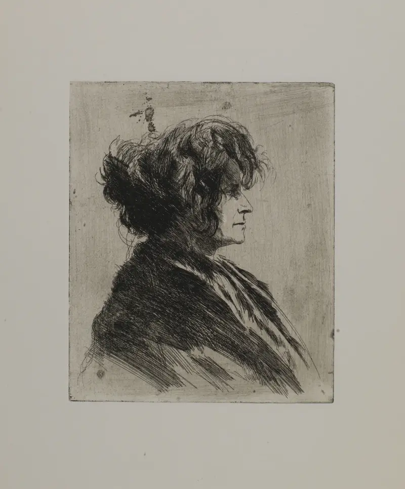 Woman with Scarf and Disheveled Hair av Joseph Stella