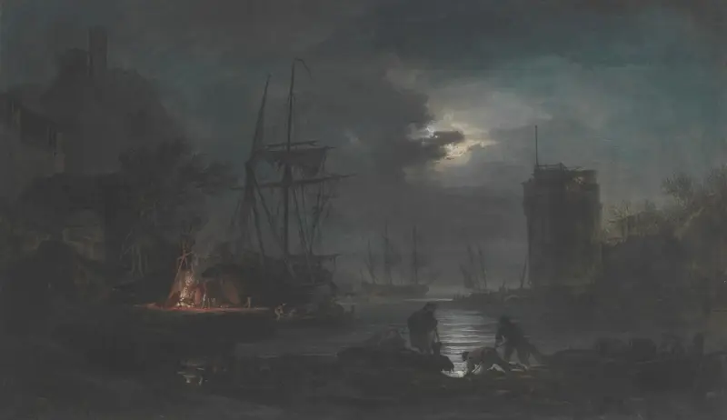 Månsken av Claude-Joseph Vernet