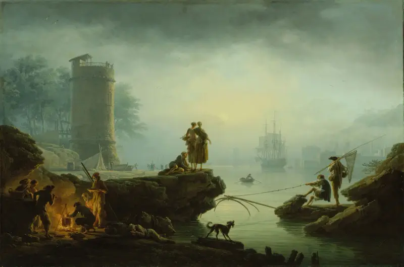 Morgon av Claude-Joseph Vernet