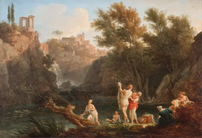 The four times of day- Evening av Claude-Joseph Vernet
